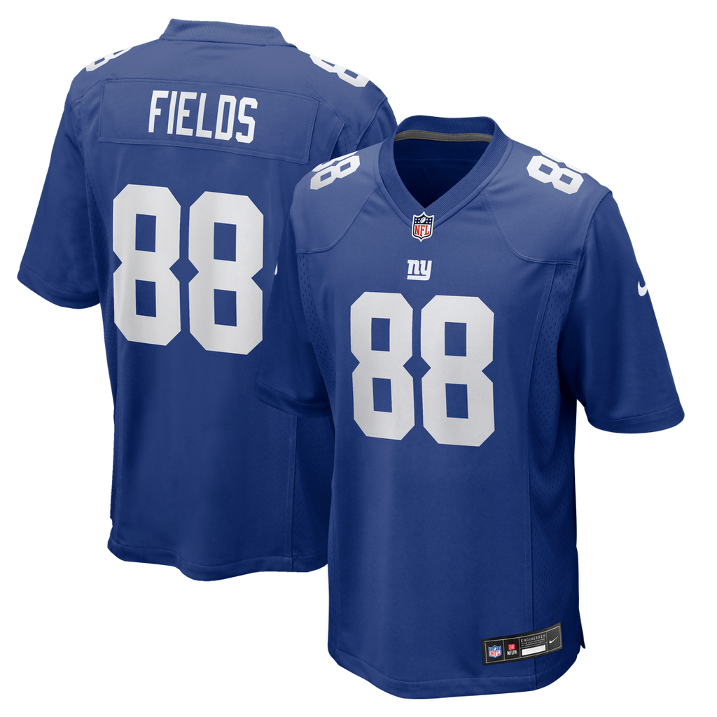 New York Giants Malachi Fields Nike Royal Team Game Jersey product image 1, provided for visual reference and product detail