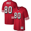 San Francisco 49ers Jerry Rice Mitchell & Ness Scarlet Legacy Replica Jersey product image 1, provided for visual reference