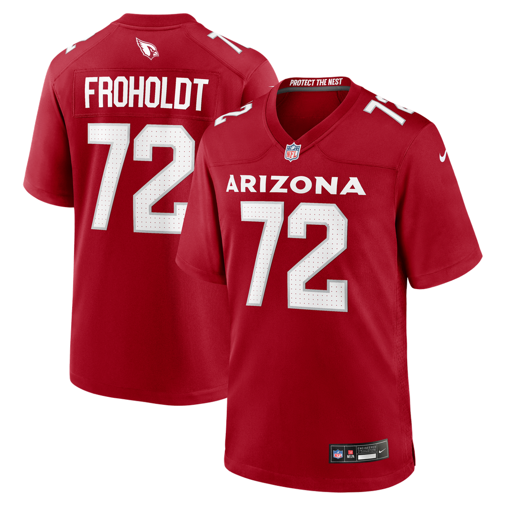 Arizona Cardinals Hjalte Froholdt Nike Cardinal Team Game Jersey product image 1, provided for visual reference and product