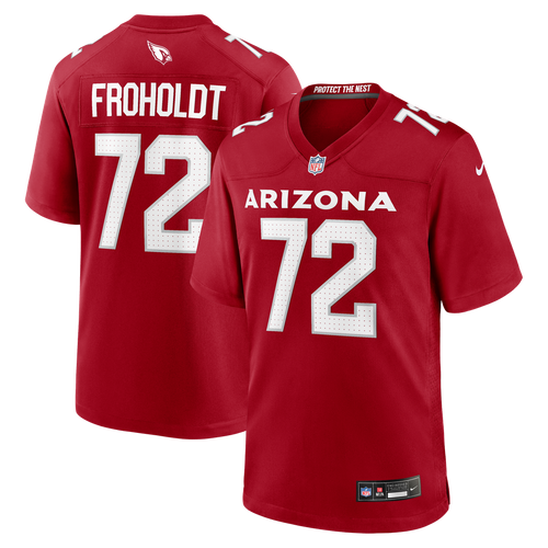 Arizona Cardinals Hjalte Froholdt Nike Cardinal Team Game Jersey product image 1, provided for visual reference and product