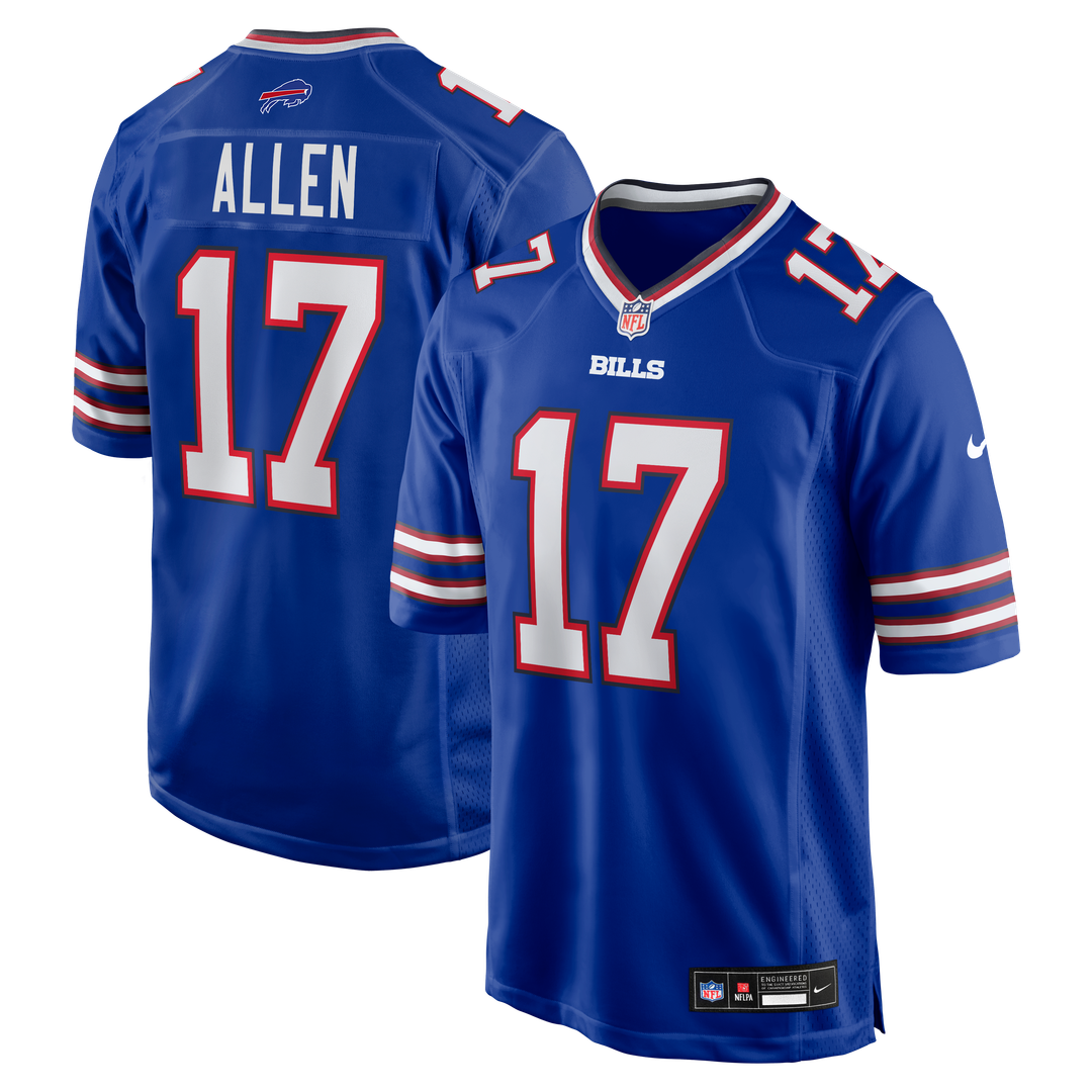 Buffalo Bills Josh Allen Nike Gray Nickel City Game Jersey product image 10, provided for visual reference and product
