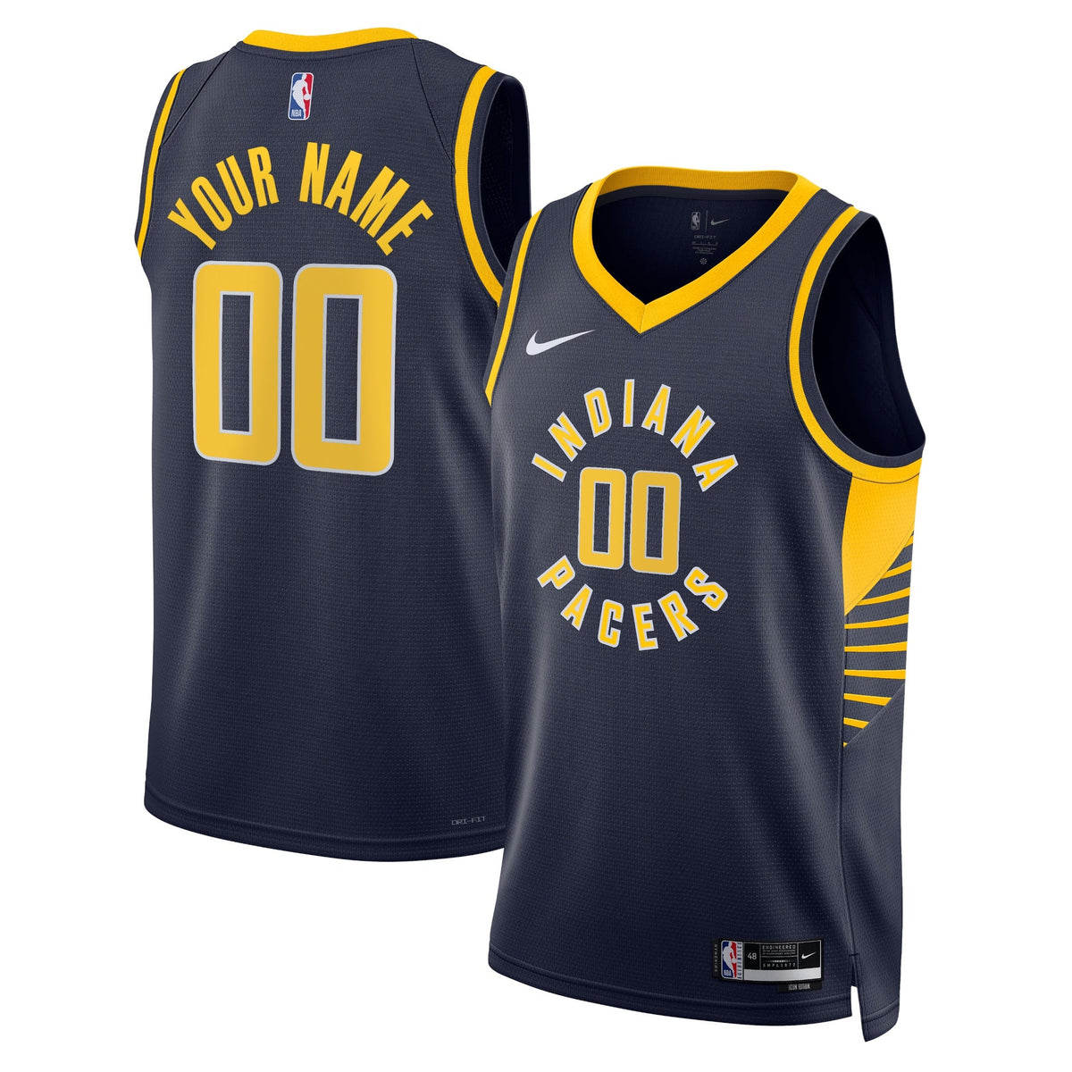 Indiana Pacers Nike Icon Swingman Jersey - Custom - Unisex product image 1, provided for visual reference and product detail