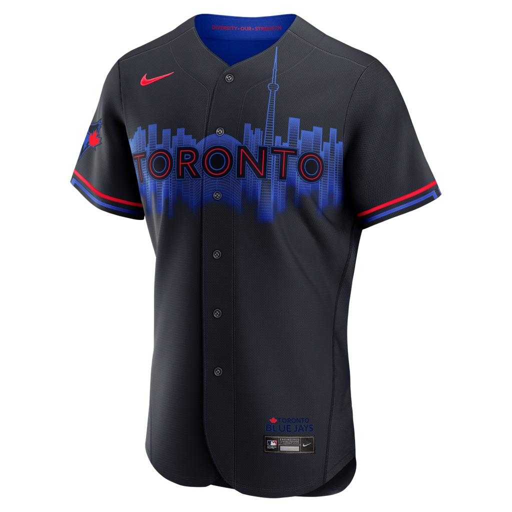 Toronto Blue Jays Nike Navy City Connect Authentic Jersey product image 2, provided for visual reference and product detail