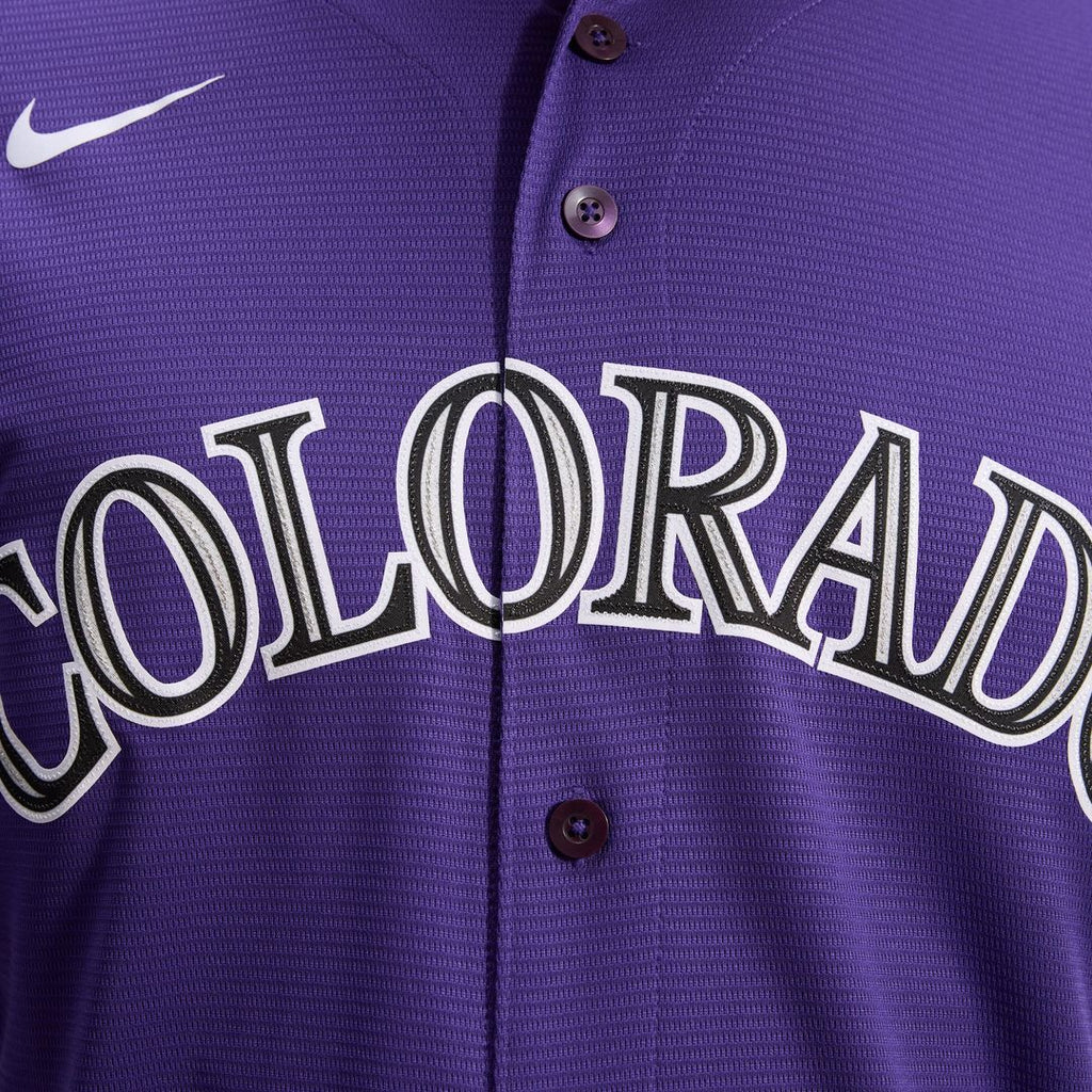 Colorado Rockies Nike Purple Alternate Replica Team Jersey product image 10, provided for visual reference and product
