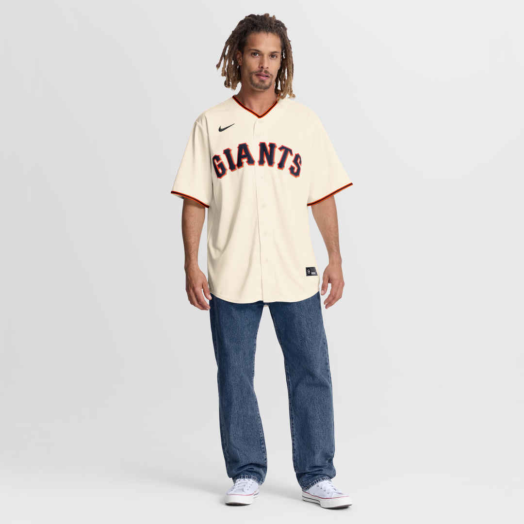San Francisco Giants Jesus Rodriguez Nike Cream Home Replica Jersey product image 2, provided for visual reference and