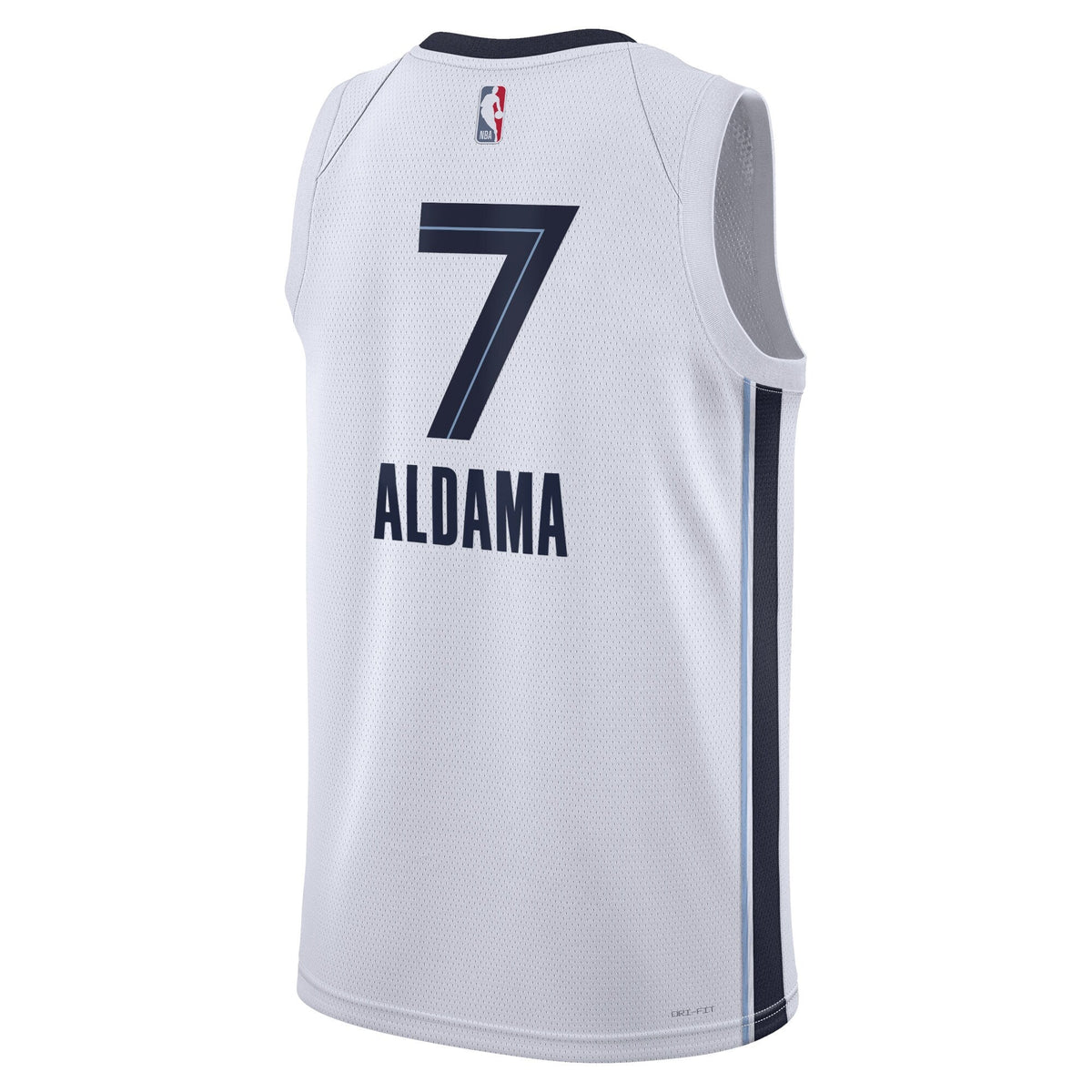 Memphis Grizzlies Nike Association Edition Swingman Jersey - White - Santi Aldama - Unisex product image 3, provided for