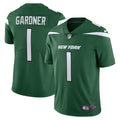 New York Jets Ahmad Sauce Gardner Nike Green Vapor Limited Jersey product image 1, provided for visual reference and product