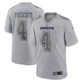 Dallas Cowboys Dak Prescott Nike Gray Atmosphere Fashion Game Jersey product image 1, provided for visual reference and