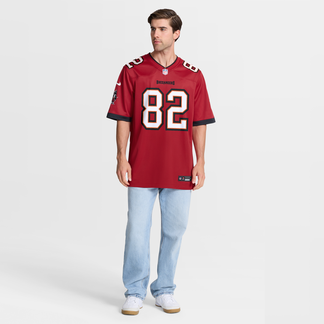 Tampa Bay Buccaneers Devin Culp Nike Red Game Jersey product image 7, provided for visual reference and product detail review