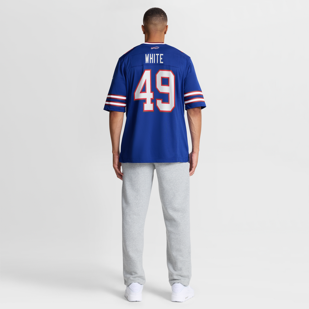 Buffalo Bills DaShaun White Nike Royal Team Game Jersey product image 5, provided for visual reference and product detail