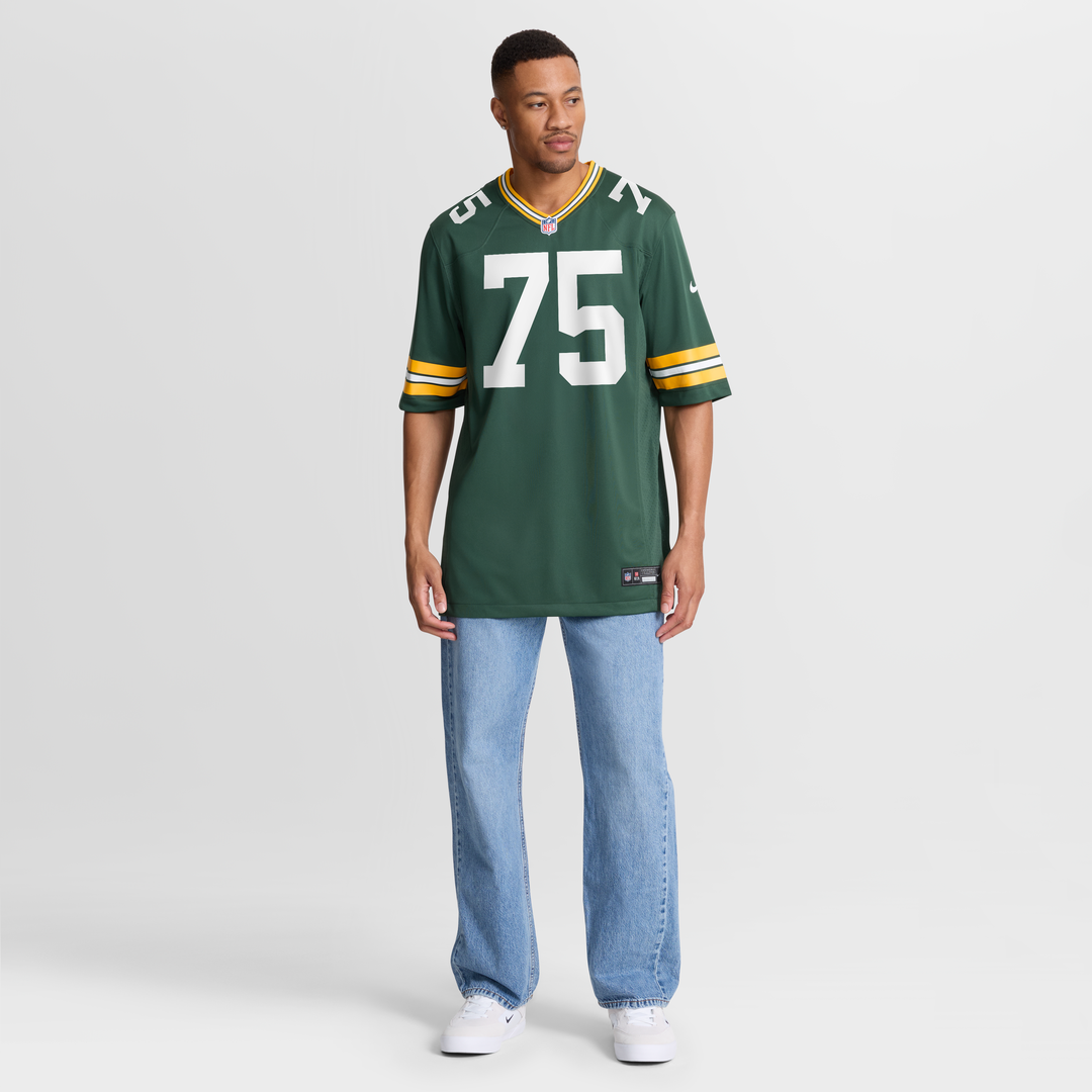 Green Bay Packers Sean Rhyan Nike Green Game Player Jersey product image 7, provided for visual reference and product detail