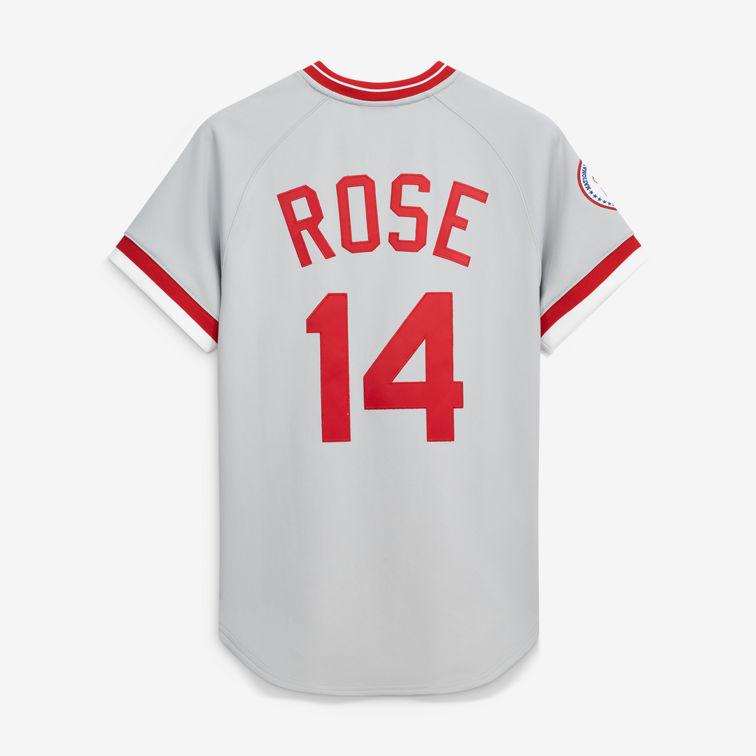 Cincinnati Reds Pete Rose Mitchell & Ness Gray 1976 Authentic Jersey product image 3, provided for visual reference and