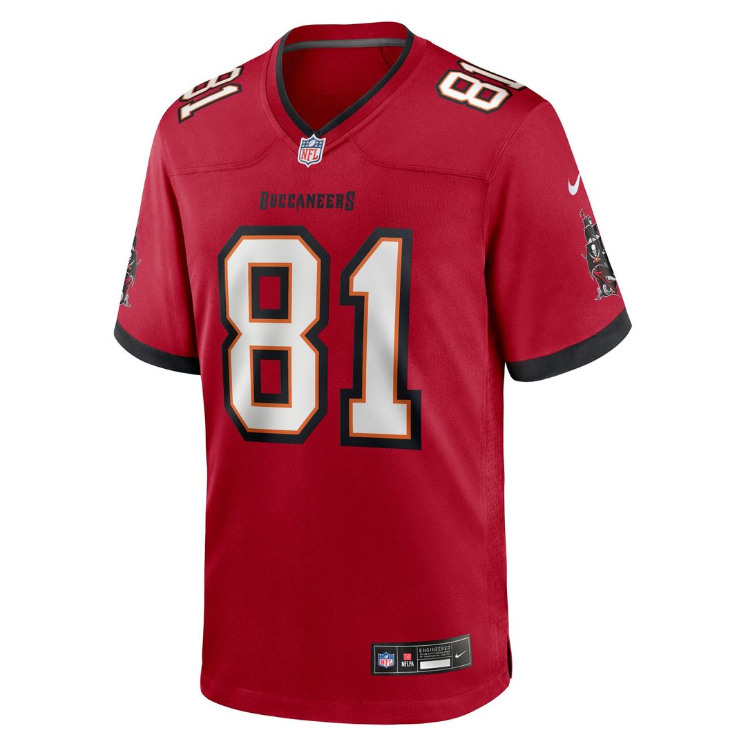 Tampa Bay Buccaneers Ryan Miller Nike Red Team Game Jersey product image 2, provided for visual reference and product detail