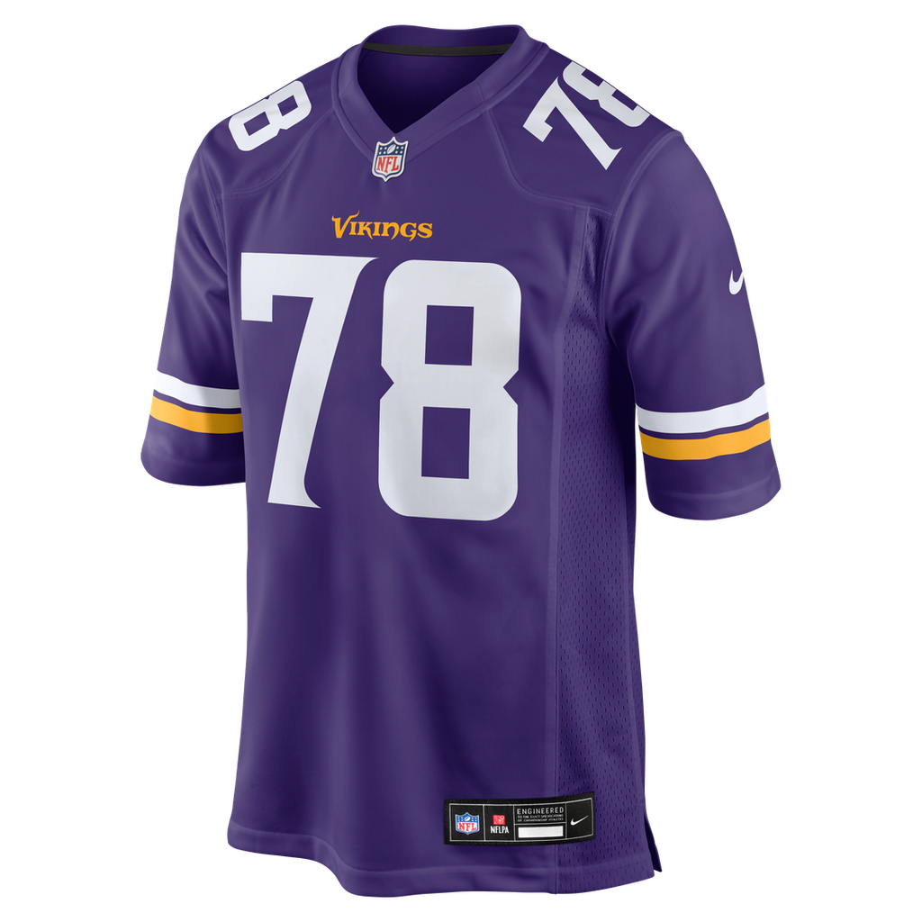 Minnesota Vikings Ryan Kelly Nike Purple Team Game Jersey product image 2, provided for visual reference and product detail