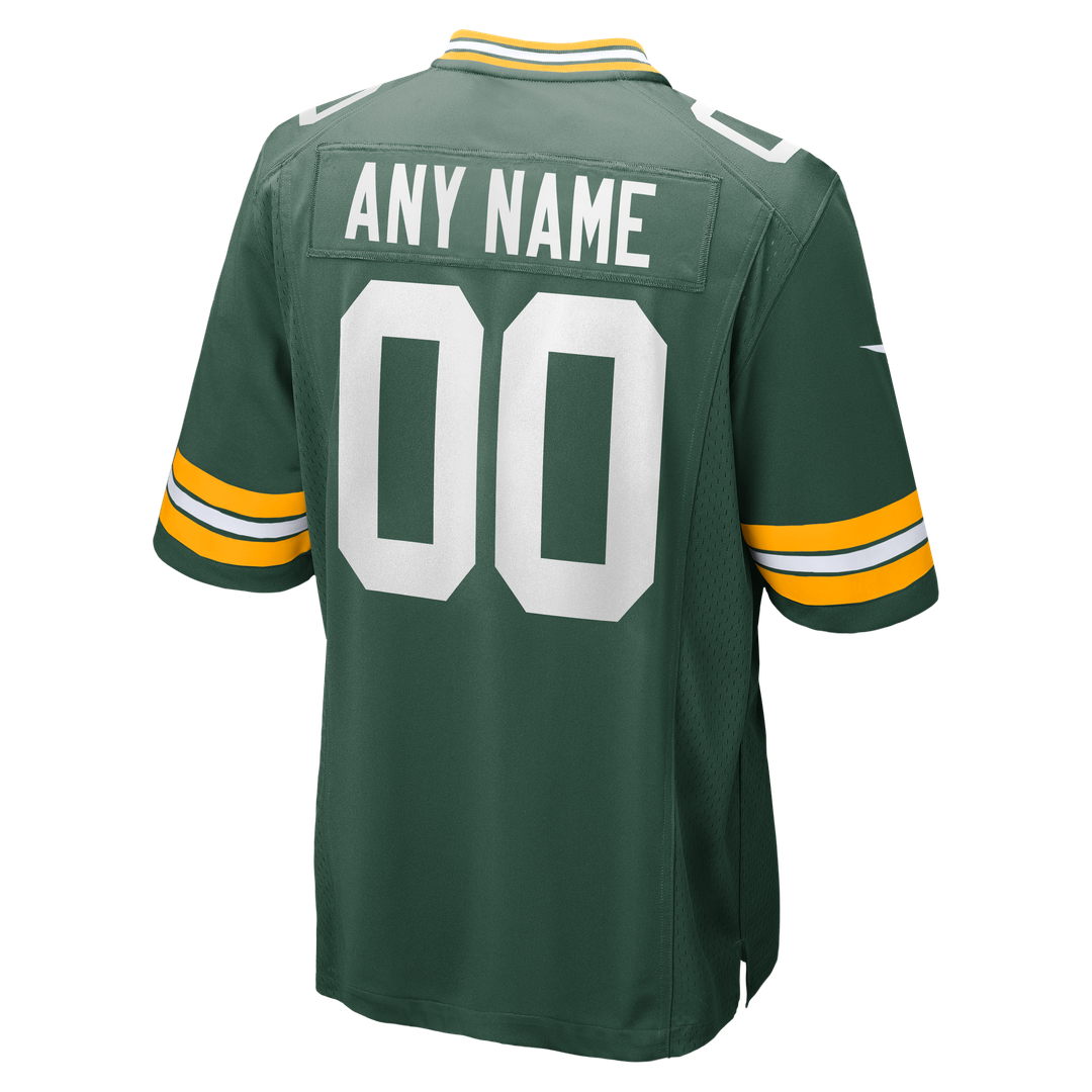 Green Bay Packers Nike Green Custom Game Jersey product image 11, provided for visual reference and product detail review