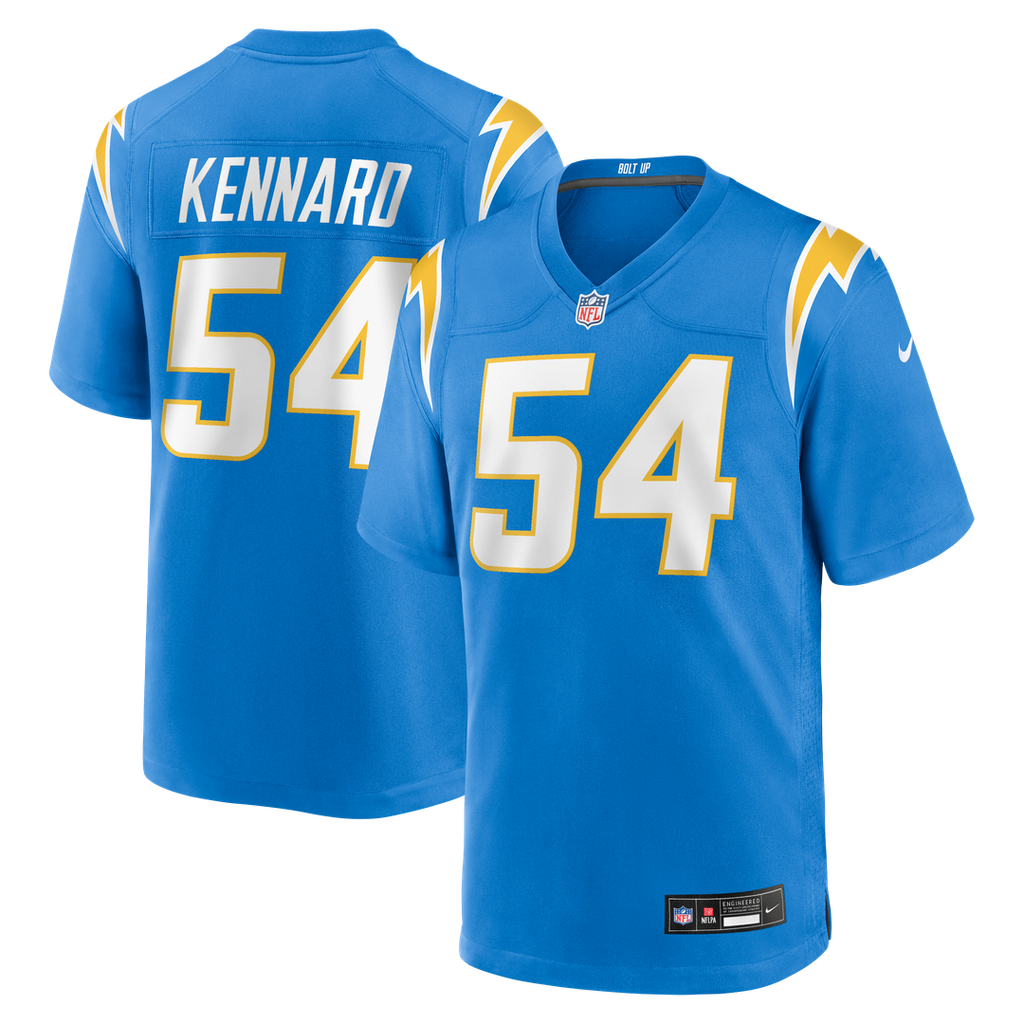 Los Angeles Chargers Kyle Kennard Nike Powder Blue Team Game Jersey product image 1, provided for visual reference and