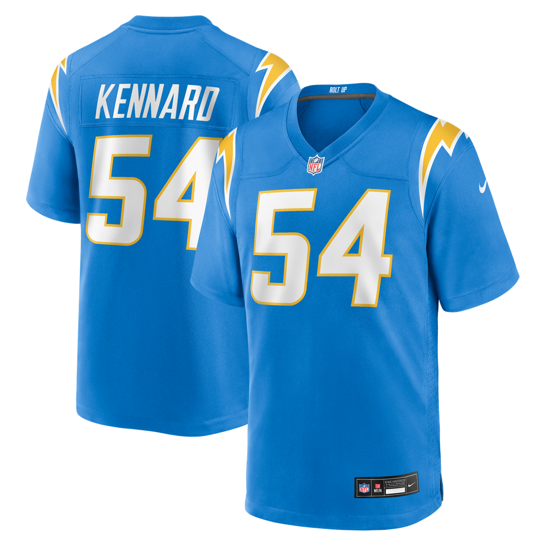 Los Angeles Chargers Kyle Kennard Nike Powder Blue Team Game Jersey product image 1, provided for visual reference and