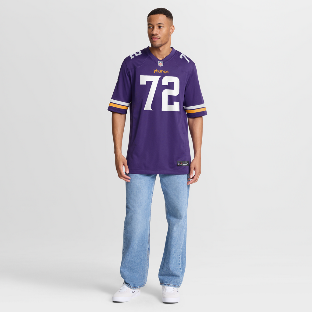 Minnesota Vikings Ryan Van Demark Nike Purple Team Game Jersey product image 4, provided for visual reference and product