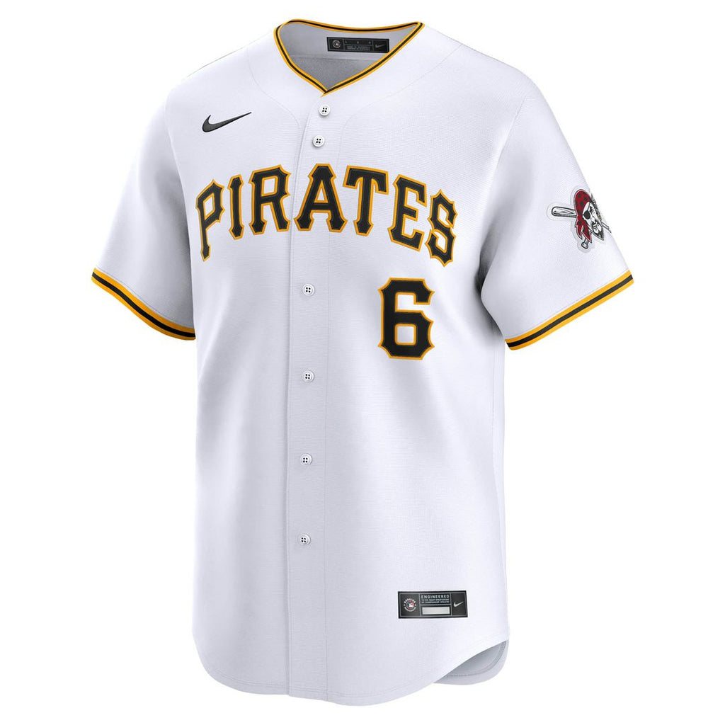 Pittsburgh Pirates Konnor Griffin Nike White Home Limited Jersey product image 2, provided for visual reference and product