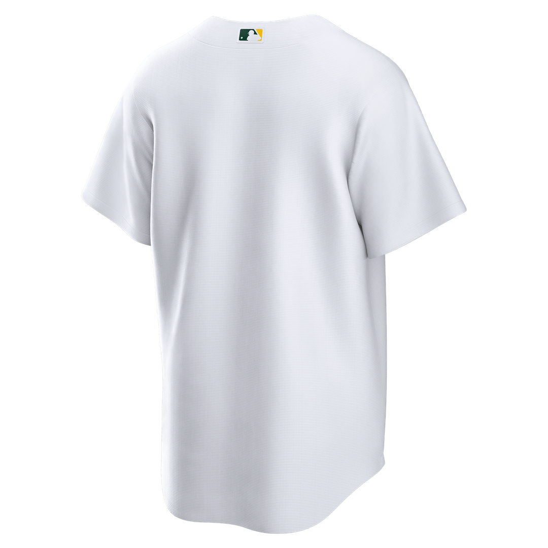 Athletics Nike White Home Big & Tall Replica Jersey product image 3, provided for visual reference and product detail review