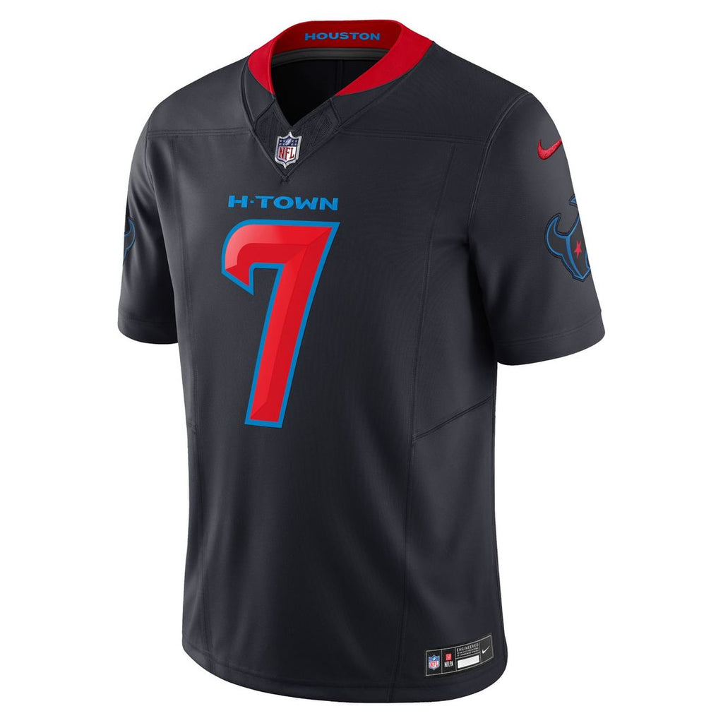 Houston Texans C.J. Stroud Nike Navy 2nd Alternate Vapor F.U.S.E. Limited Jersey product image 5, provided for visual