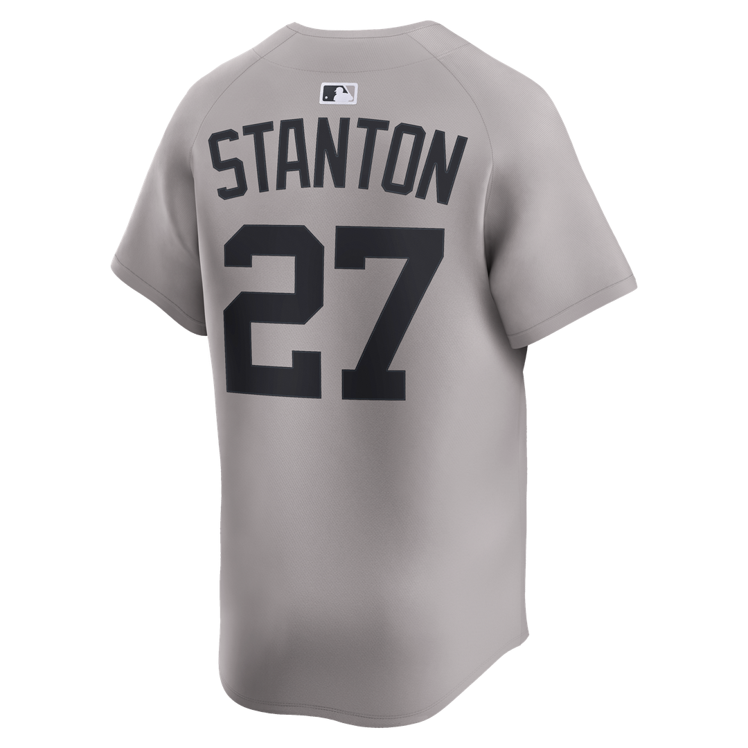 New York Yankees Giancarlo Stanton Nike Gray Road Limited Jersey product image 6, provided for visual reference and product