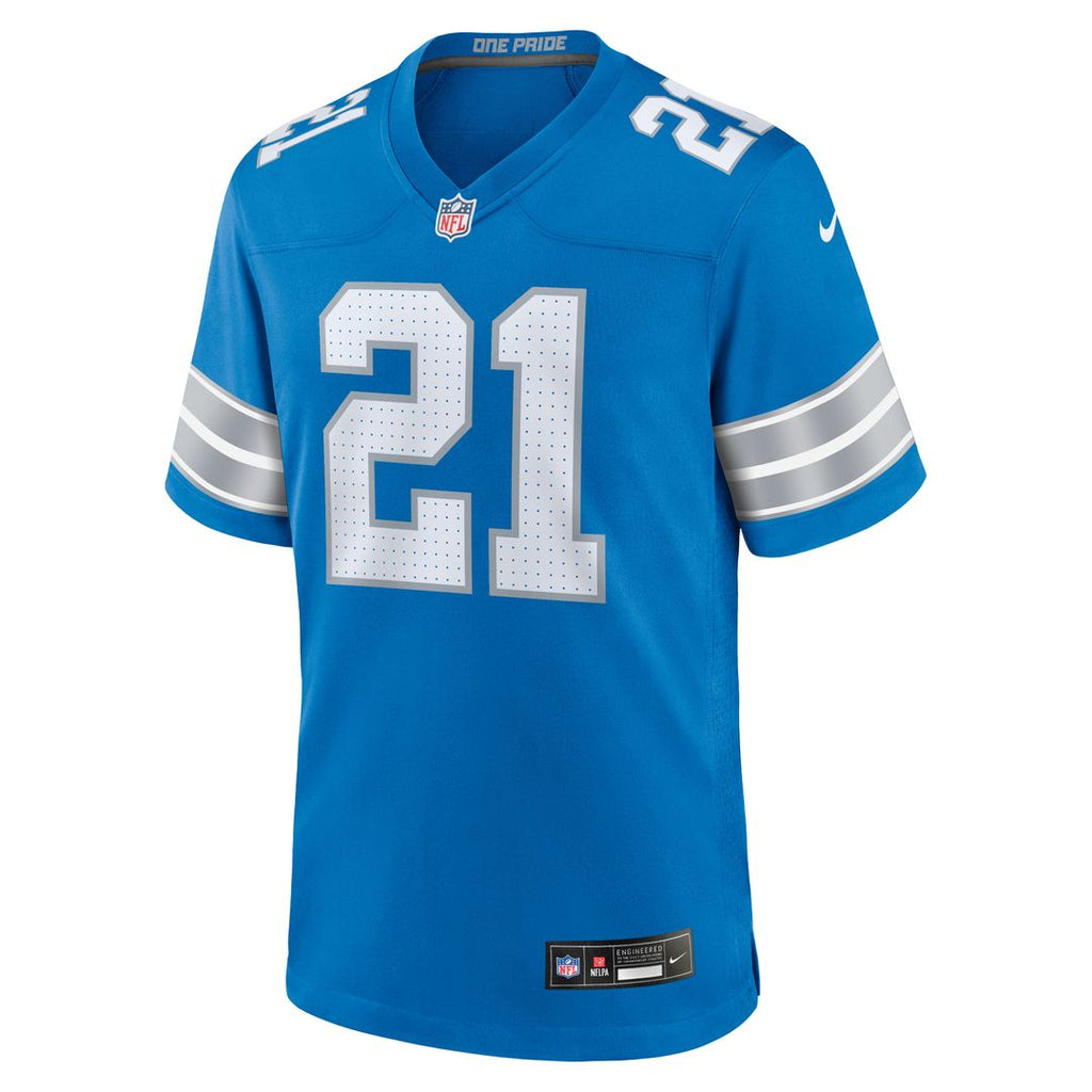 Detroit Lions Roger McCreary Nike Blue Team Game Jersey product image 2, provided for visual reference and product detail
