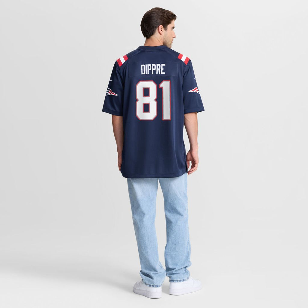 New England Patriots CJ Dippre Nike Navy Team Game Jersey product image 3, provided for visual reference and product detail