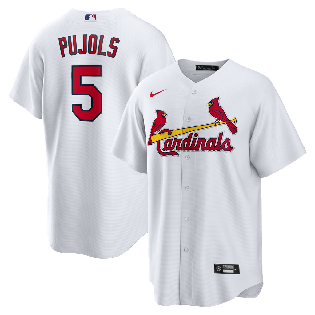St. Louis Cardinals Albert Pujols Nike White Home Retired Player Replica Jersey product image 1, provided for visual
