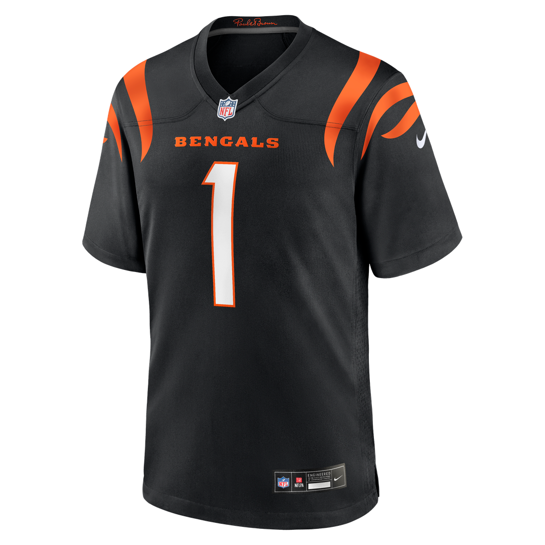 Cincinnati Bengals Ja'Marr Chase Nike Black Game Jersey product image 10, provided for visual reference and product detail