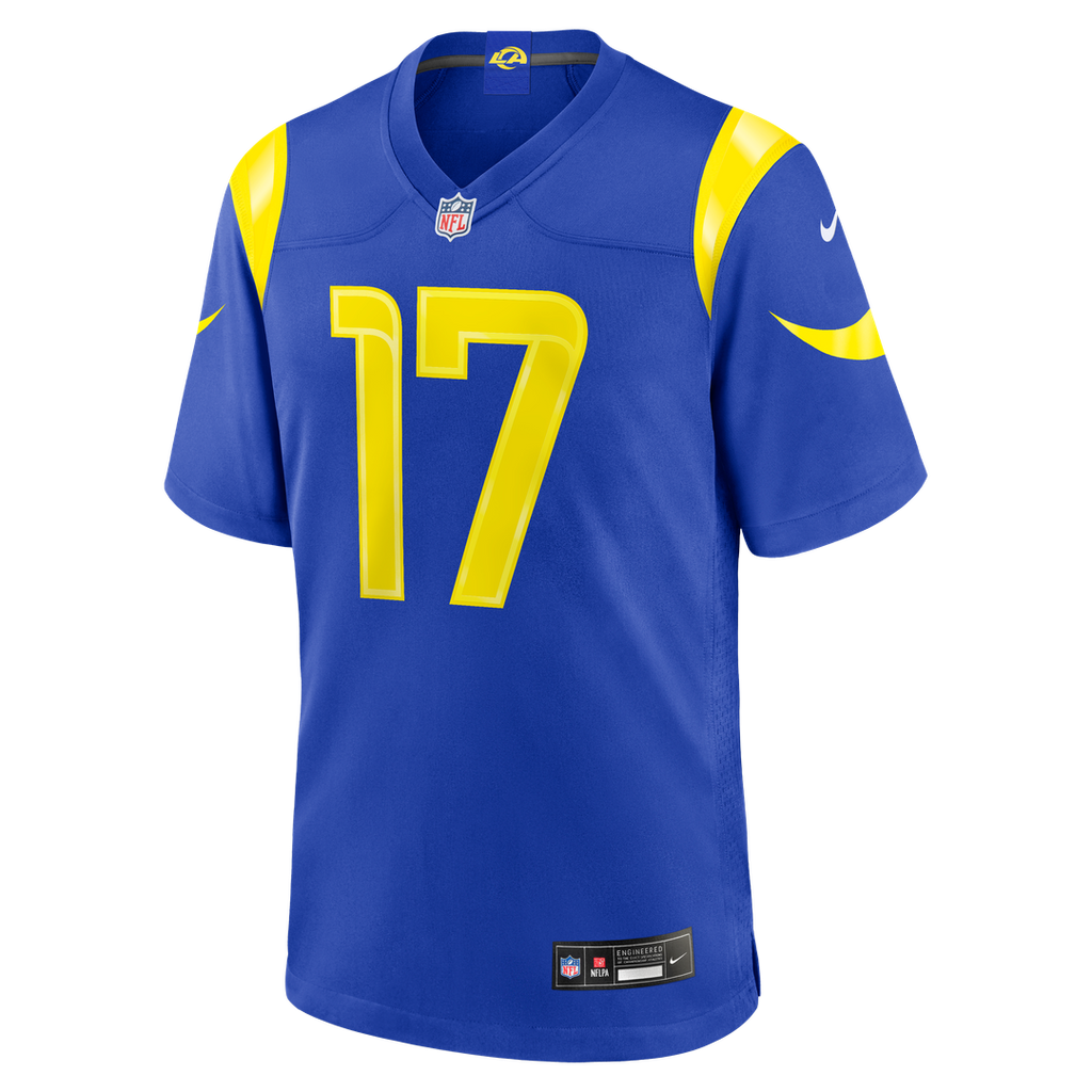 Los Angeles Rams Davante Adams Nike Royal Team Game Player Jersey product image 6, provided for visual reference and product