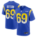 Los Angeles Rams Kevin Dotson Nike Royal Game Jersey product image 1, provided for visual reference and product detail review