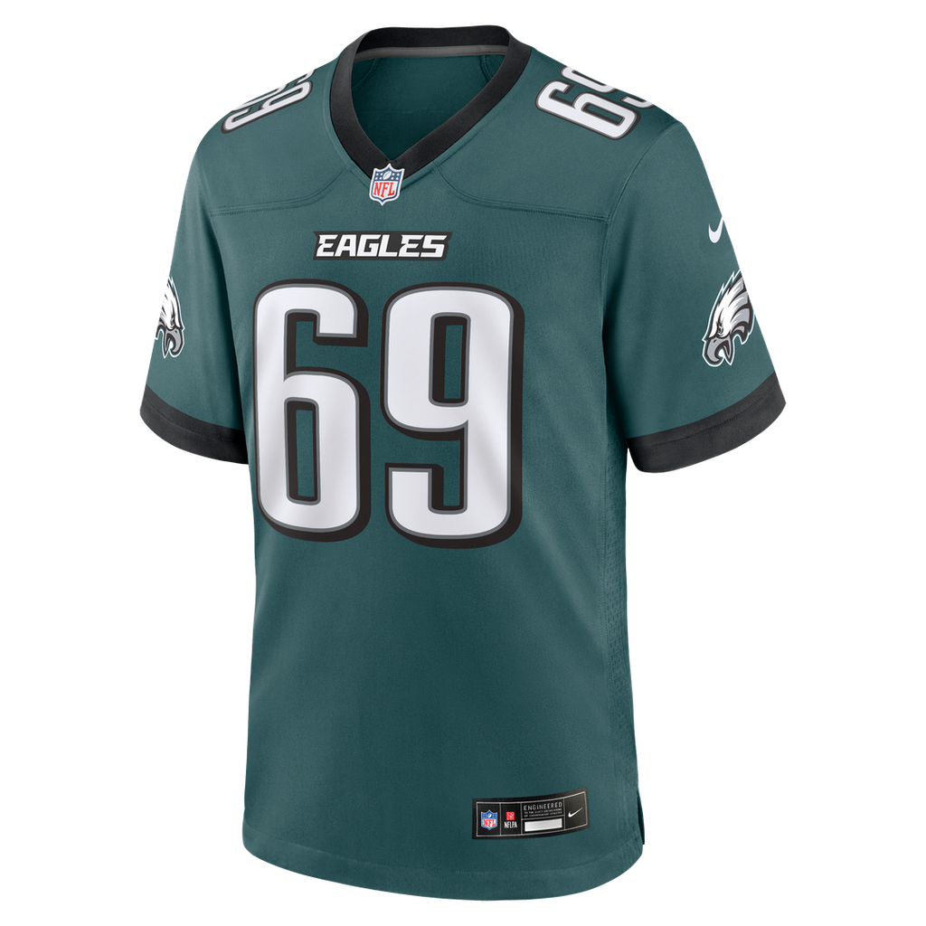 Philadelphia Eagles Landon Dickerson Nike Midnight Green Team Game Jersey product image 2, provided for visual reference and