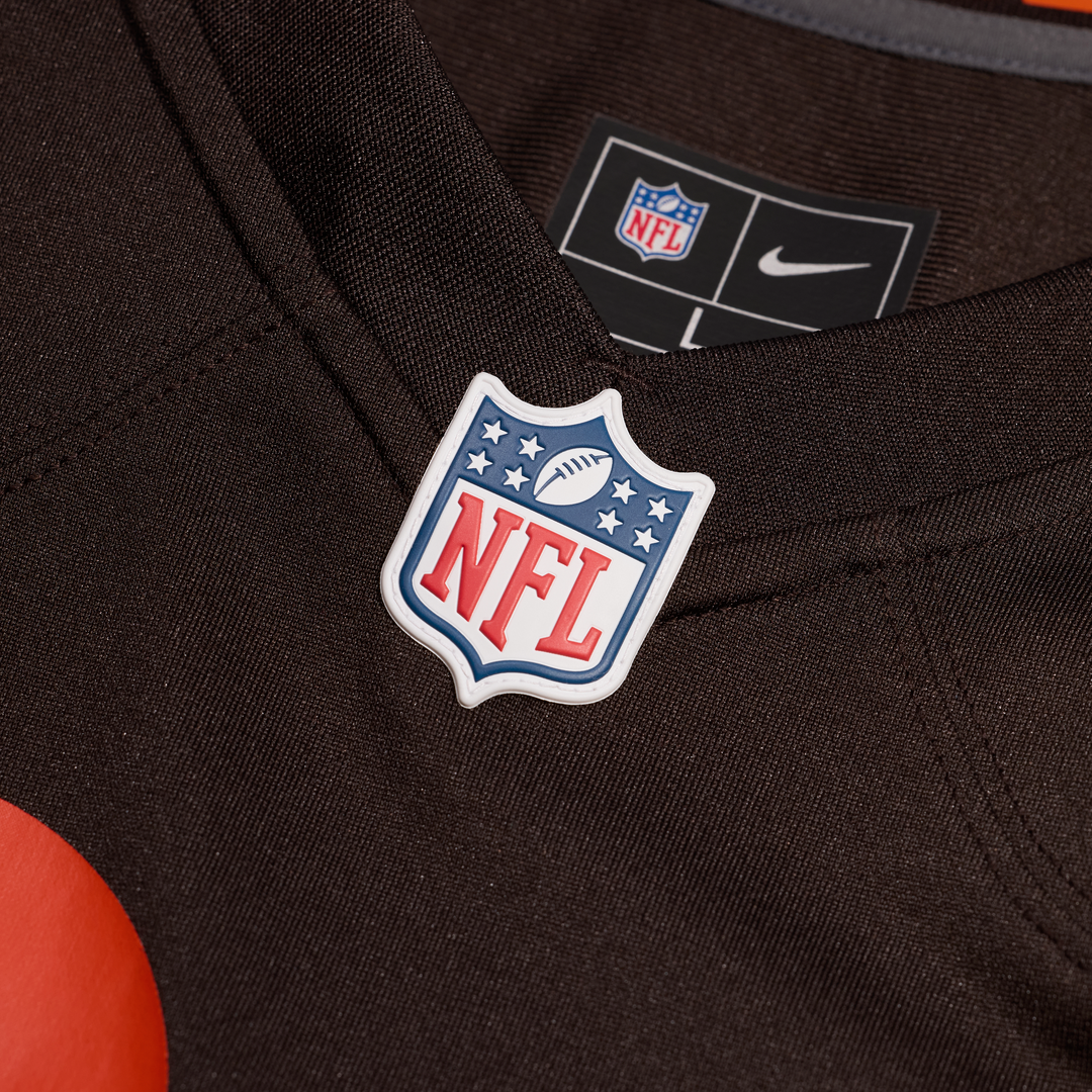 Cleveland Browns Spencer Fano Nike Brown Alternate Game Jersey product image 4, provided for visual reference and product