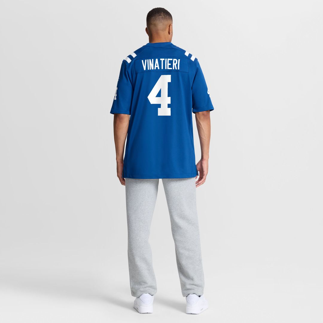 Indianapolis Colts Adam Vinatieri Nike Royal Team Retired Game Jersey product image 3, provided for visual reference and