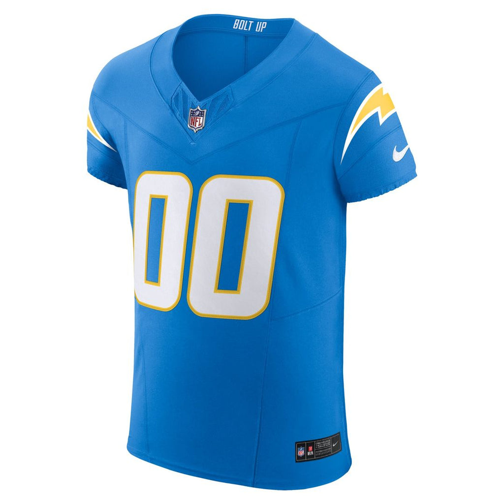 Los Angeles Chargers Nike Powder Blue Vapor F.U.S.E. Elite Custom Jersey product image 2, provided for visual reference and