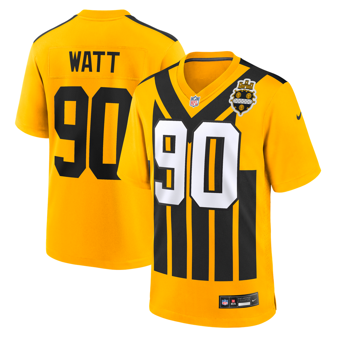 Pittsburgh Steelers T.J. Watt Nike Black Game Jersey product image 17, provided for visual reference and product detail