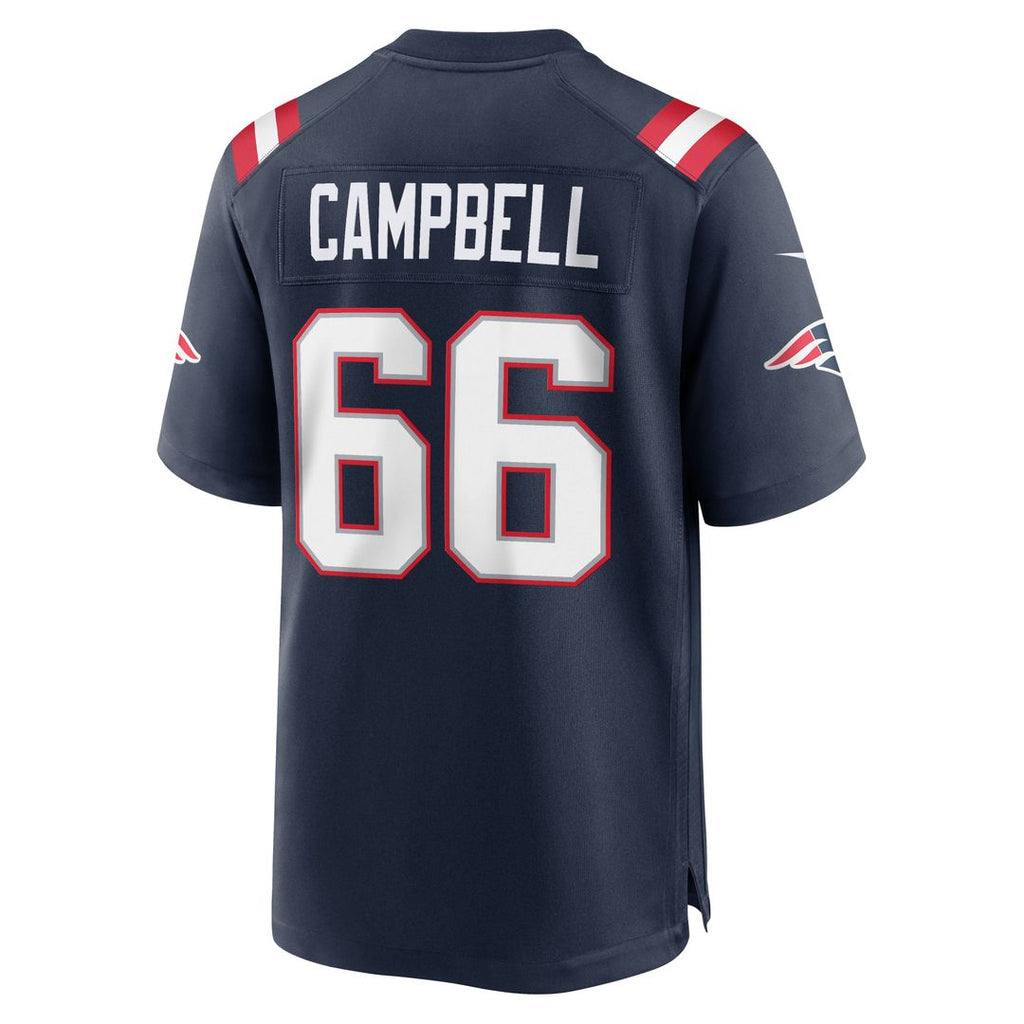 New England Patriots Will Campbell Nike Navy Team Game Jersey product image 5, provided for visual reference and product