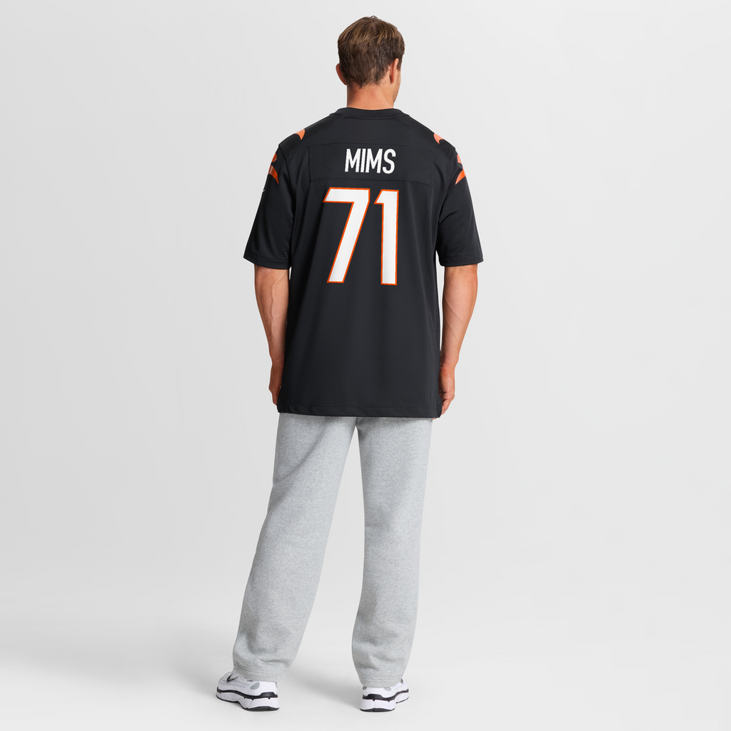 Cincinnati Bengals Amarius Mims Nike Black Player Game Jersey product image 8, provided for visual reference and product
