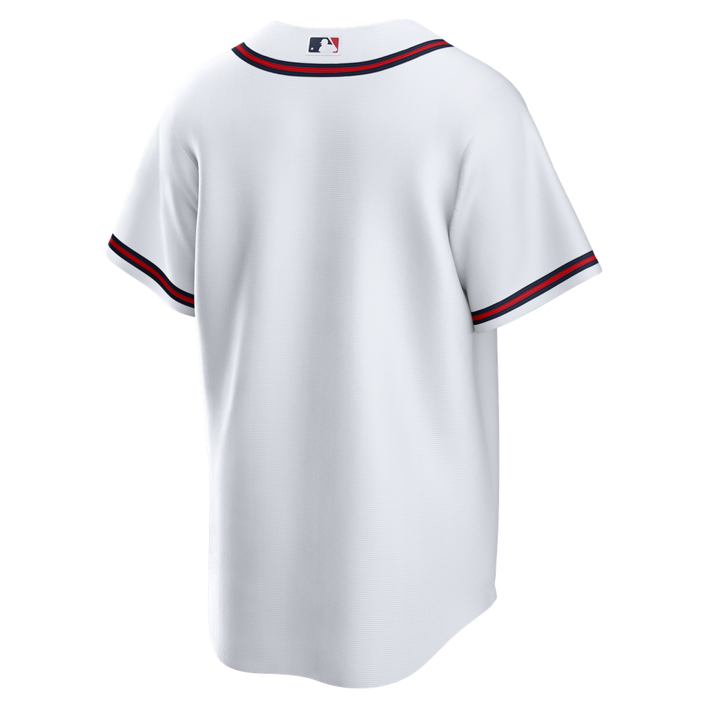 Atlanta Braves Nike White Home Big & Tall Replica Jersey product image 3, provided for visual reference and product detail