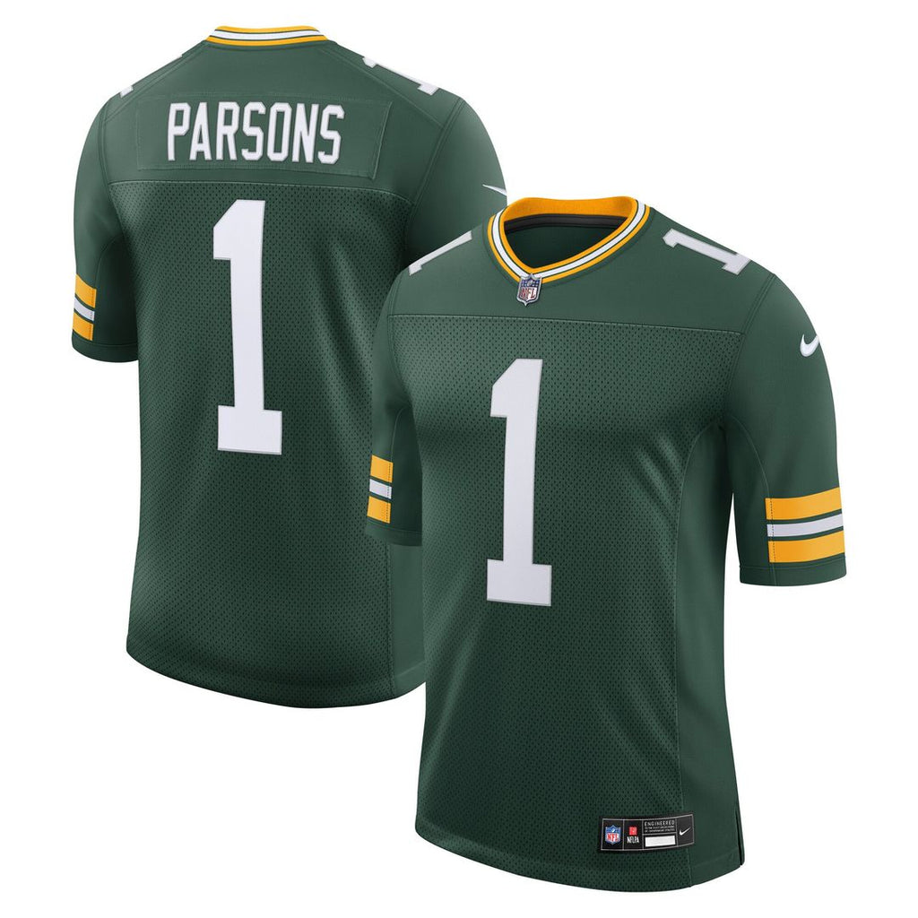 Green Bay Packers Micah Parsons Nike Green Vapor Untouchable Stitched Limited Jersey product image 1, provided for visual