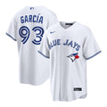 Toronto Blue Jays Yimi García Nike White Home Replica Jersey product image 1, provided for visual reference and product