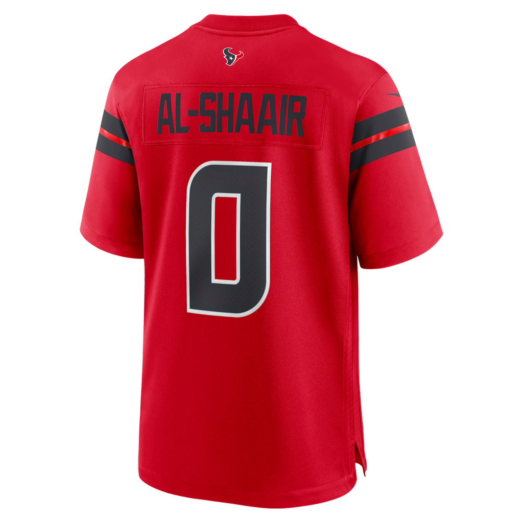 Houston Texans Azeez Al-Shaair Nike Red Alternate Game Jersey product image 9, provided for visual reference and product