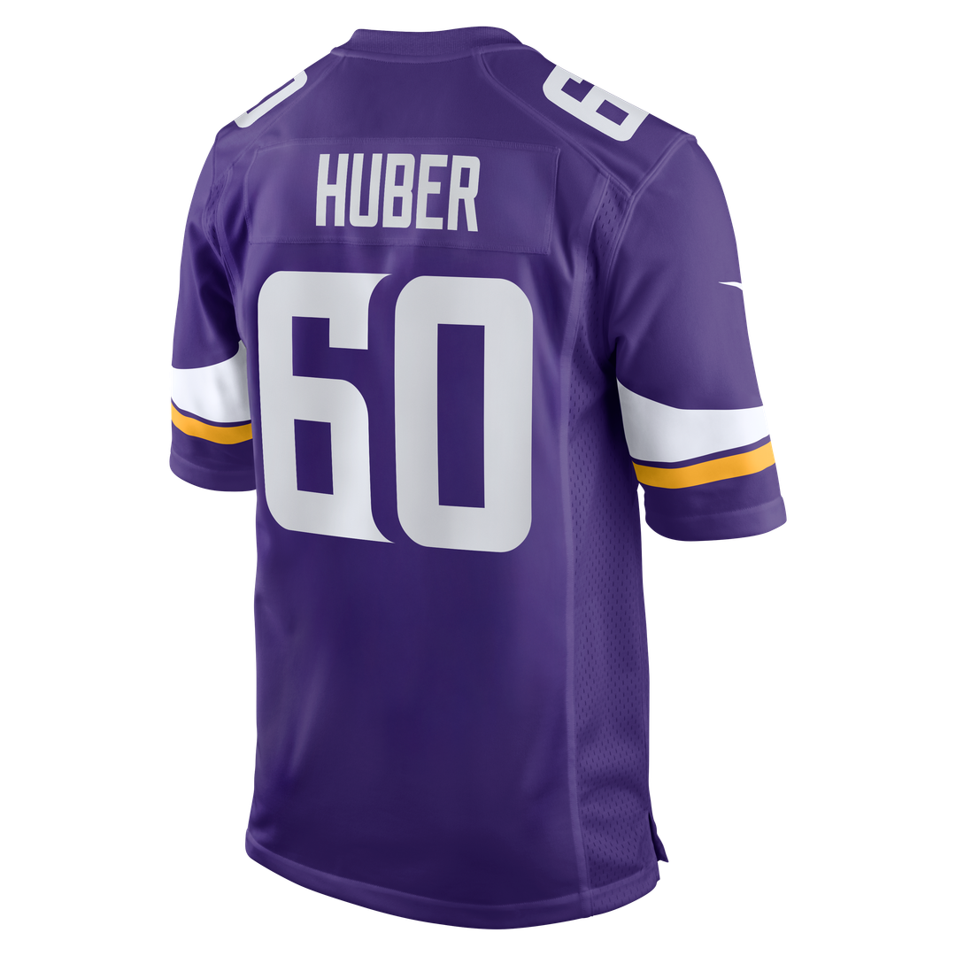 Minnesota Vikings Joe Huber Nike Purple Team Game Jersey product image 3, provided for visual reference and product detail