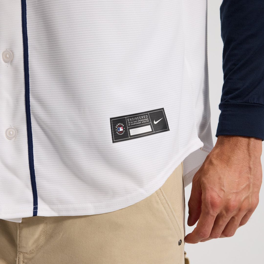 Tampa Bay Rays Yandy Díaz Nike White Home Replica Jersey product image 8, provided for visual reference and product detail