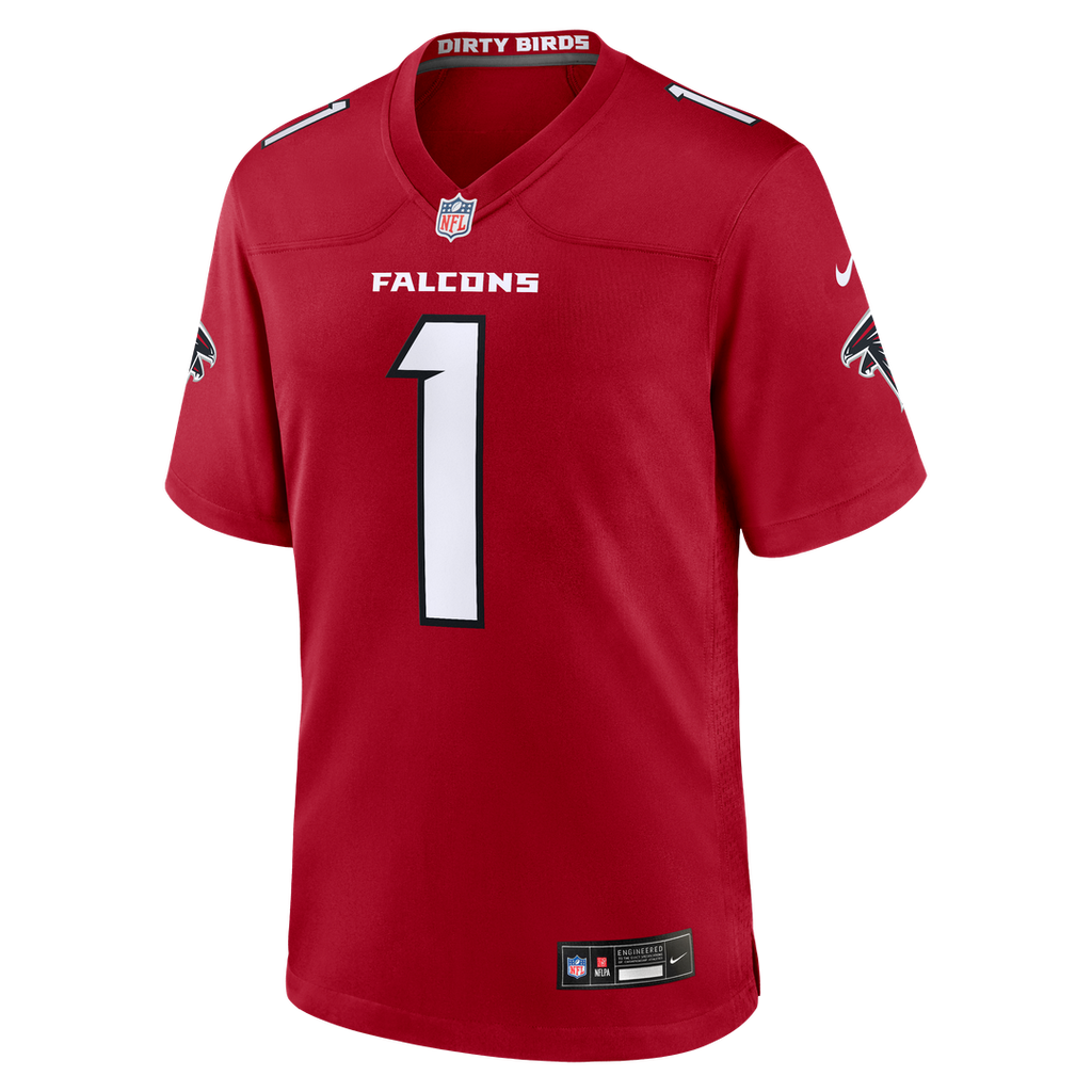 Atlanta Falcons Tua Tagovailoa Nike Red Game Jersey product image 2, provided for visual reference and product detail review