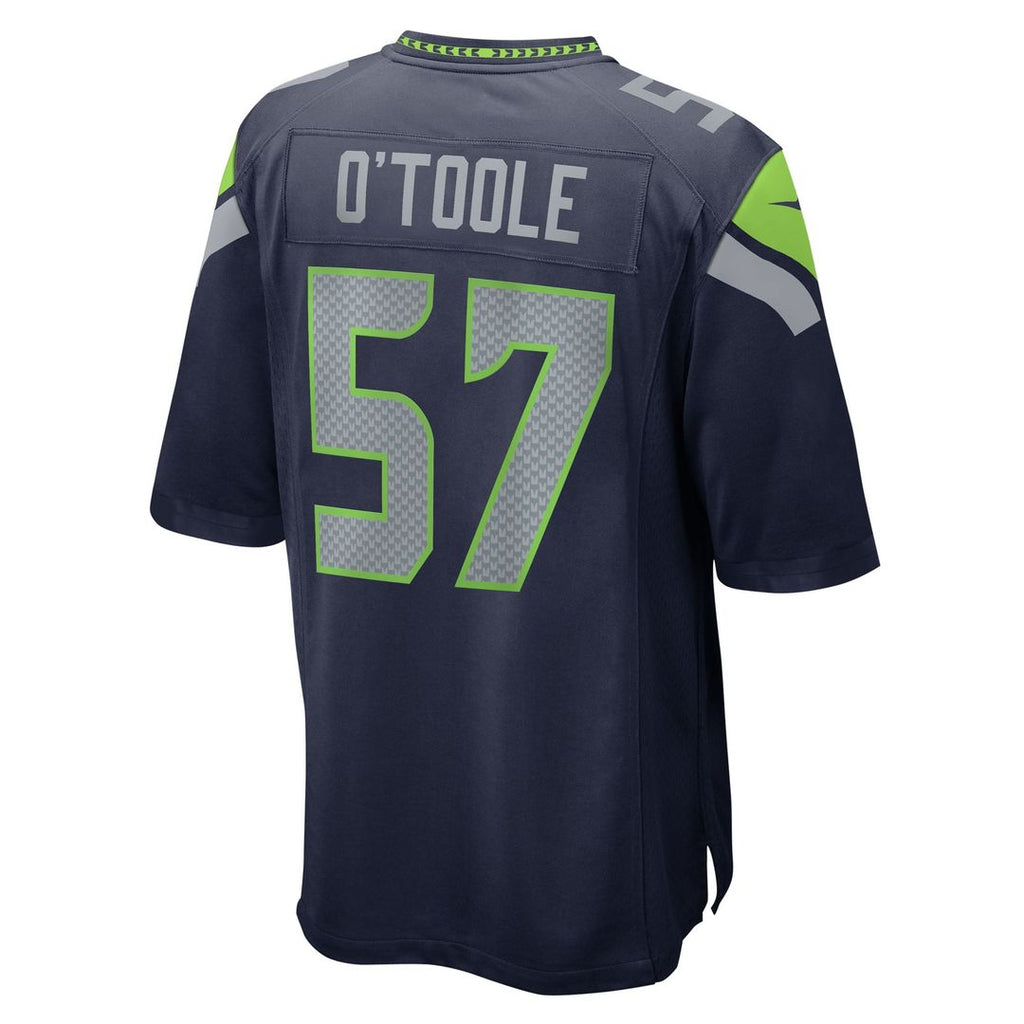 Seattle Seahawks Connor O'Toole Nike College Navy Team Game Jersey product image 3, provided for visual reference and