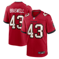 Tampa Bay Buccaneers Chris Braswell Nike Red Game Jersey product image 1, provided for visual reference and product detail