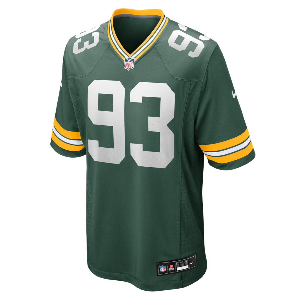 Green Bay Packers Nazir Stackhouse Nike Green Team Game Jersey product image 2, provided for visual reference and product