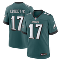 Philadelphia Eagles Arnold Ebiketie Nike Midnight Green Team Game Jersey product image 1, provided for visual reference and